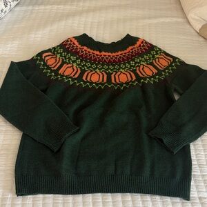 Fall/Pumpkin Patterned Women's Sweater
